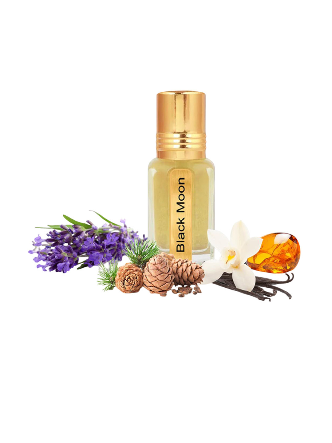 OCEAN SKIN SCIENCE Black Moon Long Lasting Pure Aquatic French Scent Roll-On Attar - 12 ml