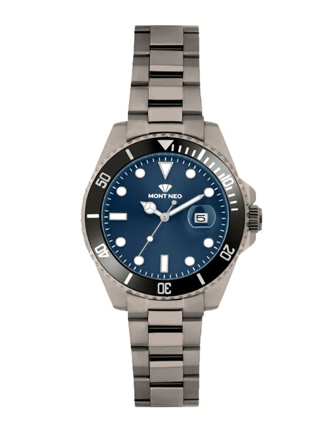 MONT NEO Men Embellished Dial & Bracelet Style Straps Analogue Watch 3507E-M8805