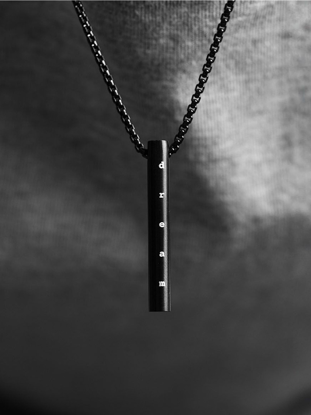 Mesmerize Men Stainless Steel Barrel Pendant With Chain