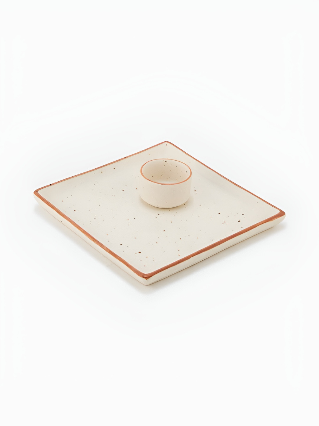 Fabindia Off White 2025 2 Pieces Ceramic Dishwasher and Microwave Safe Dip Bowl