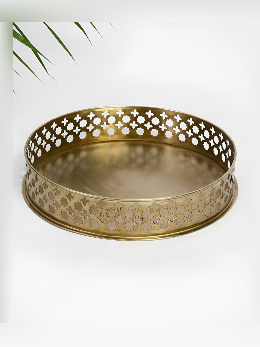 Fabindia Bronze-Toned 2025 Metal 1 Pieces Serving Tray
