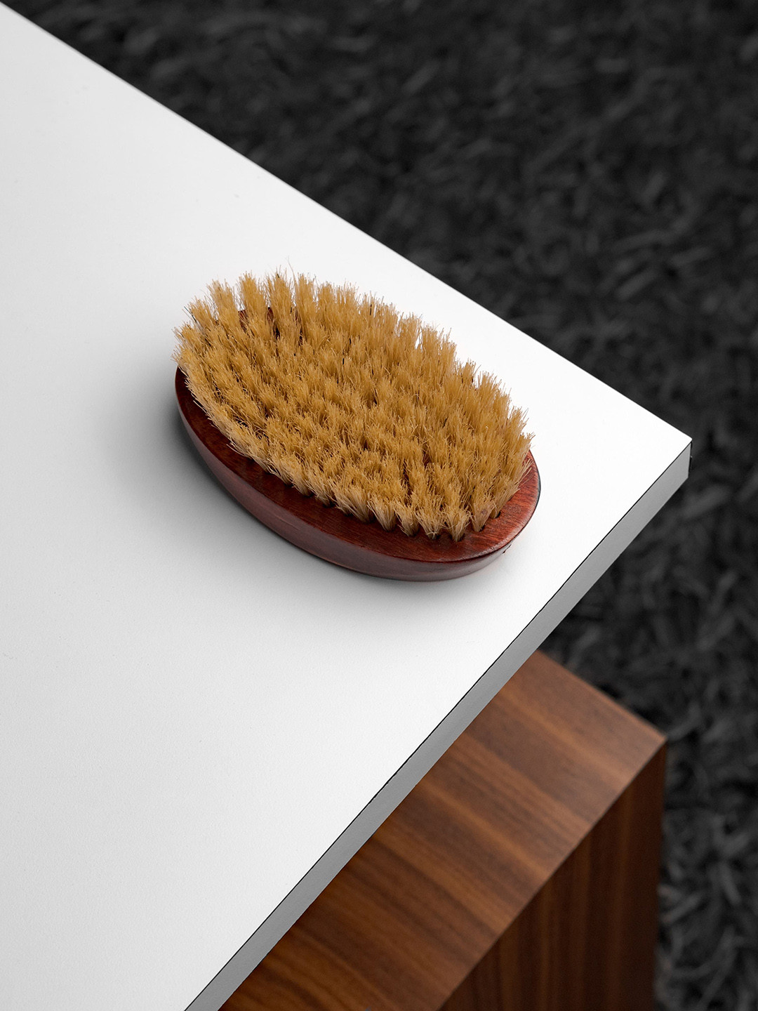 RUBAB MEN 100% Natural Premium Beard Brush - Brown