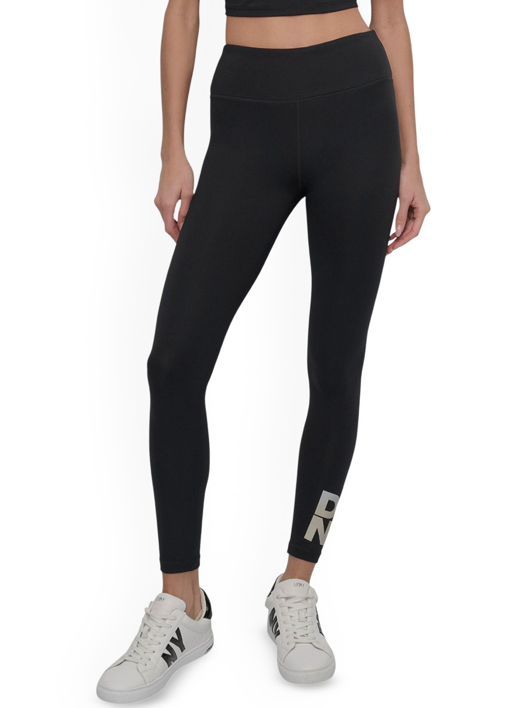 DKNY Women Skinny Fit High Rise Stretchable Training or Gym Tights