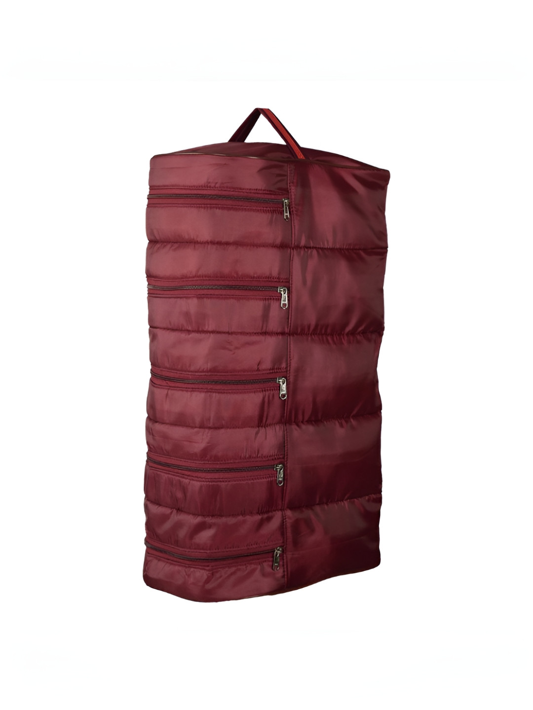 Aura Maroon Set of 1 Foldable Shoes Organiser for Travel Hanging Shoes Packing Pouch