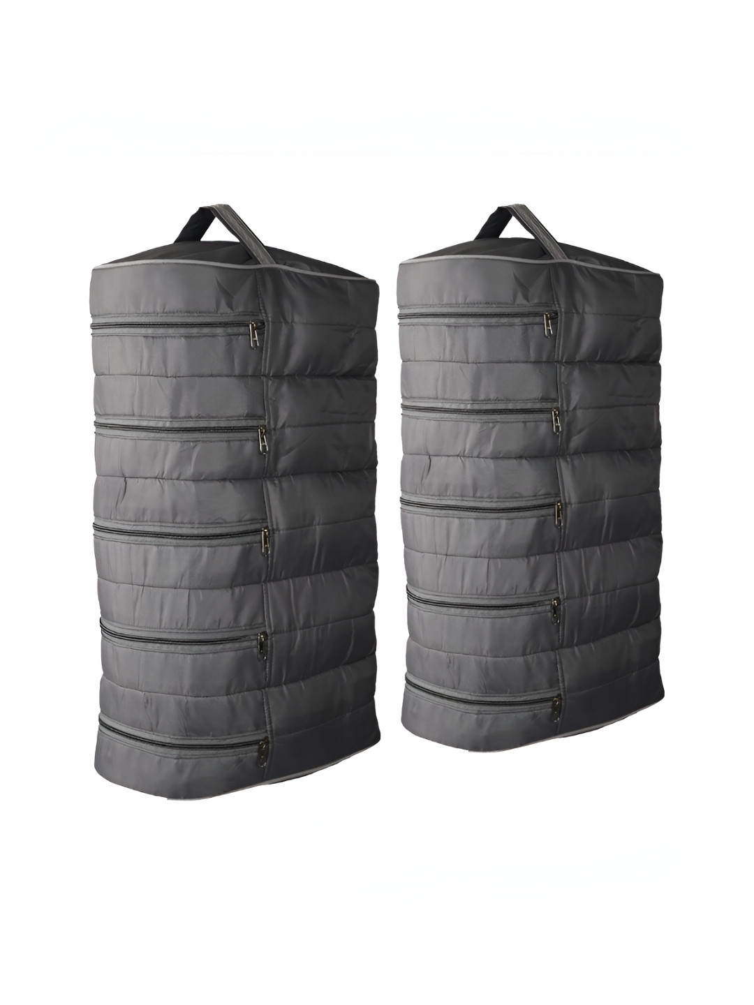 Aura Grey Set of 2 Foldable Shoes Organiser for Travel Hanging Shoes Packing Pouch