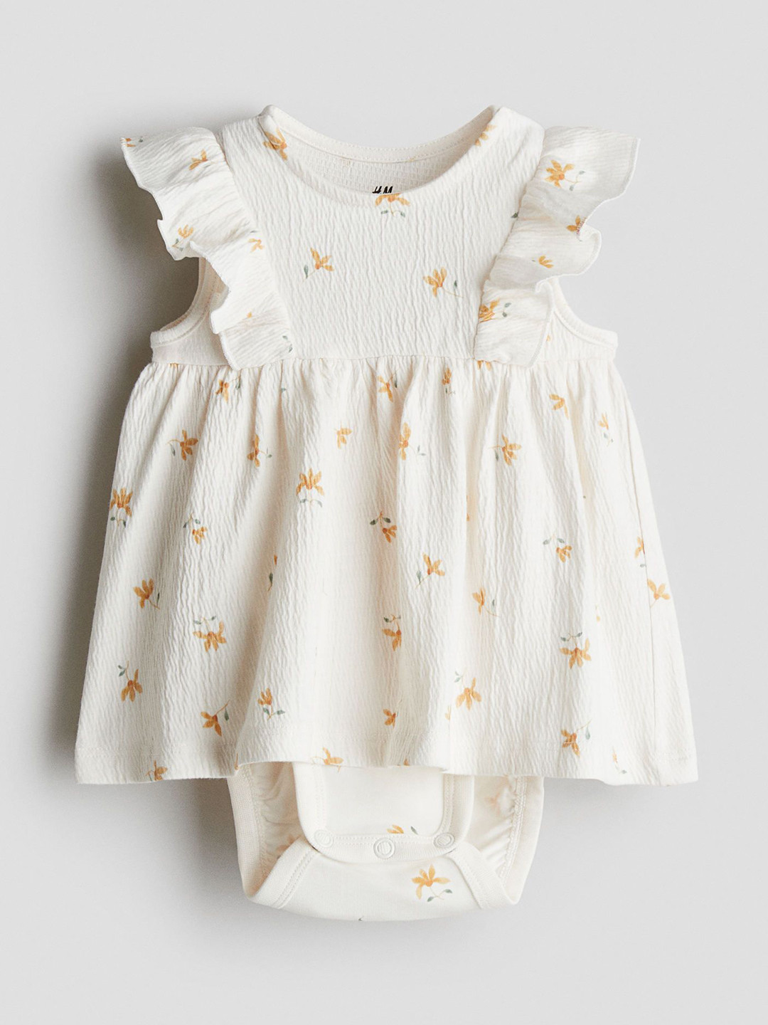 H&M Frill-Trimmed Bodysuit Dress 1218179011