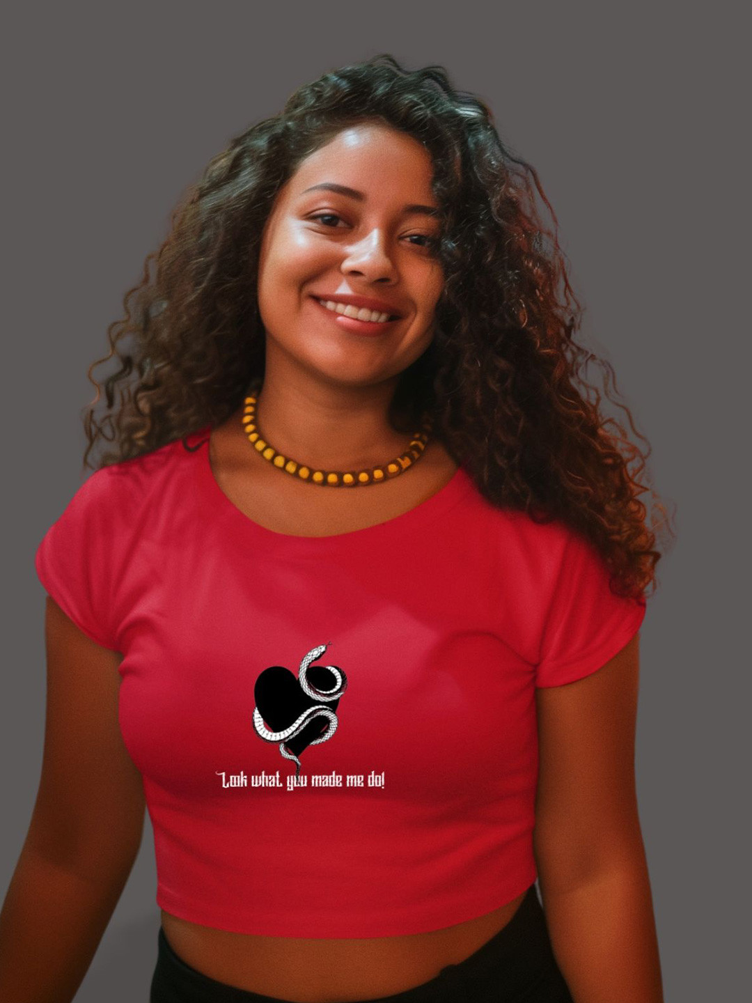 TheBTclub Women Look What You Made Me Do Crop Top