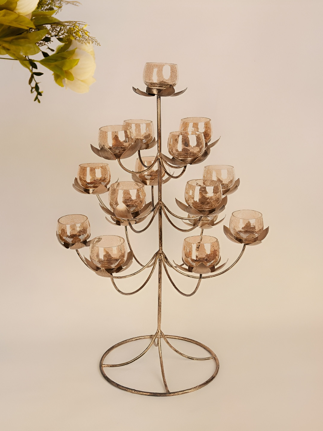 Fabindia Bronze-Toned Candle Holder