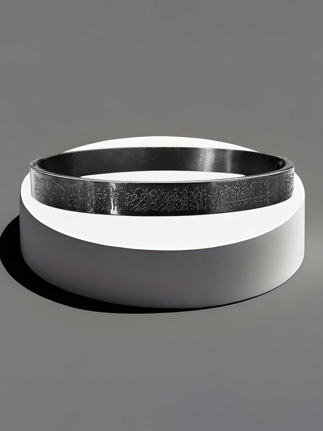 M Men Style Men Stainless Steel Ayatul Kursi Islamic Wraparound Bracelet