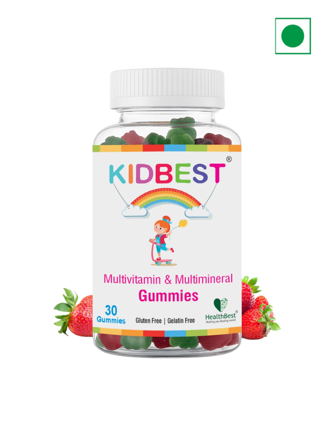 HealthBest Kids Multivitamin & Multimineral Gummies - 30 Gummies