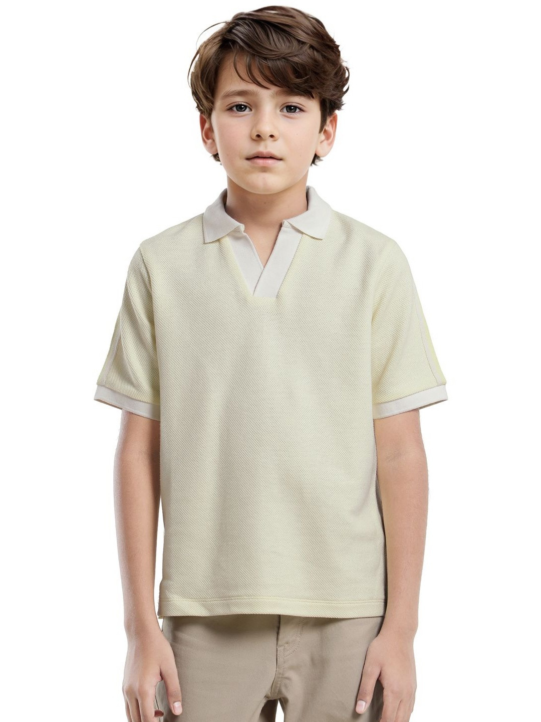 RARE ONES Boys Zolt Polo Collar Cotton T-shirt