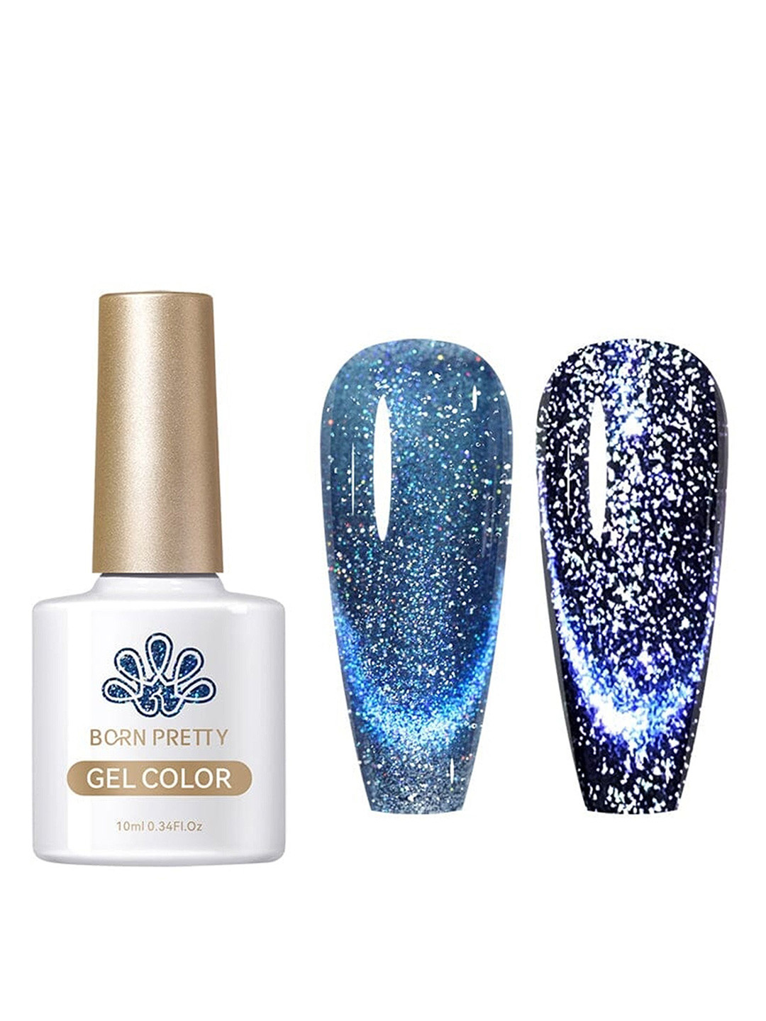 BORN PRETTY Reflective Cat Eye Magnetic Gel Nail Polish- 10 ml- RCM07