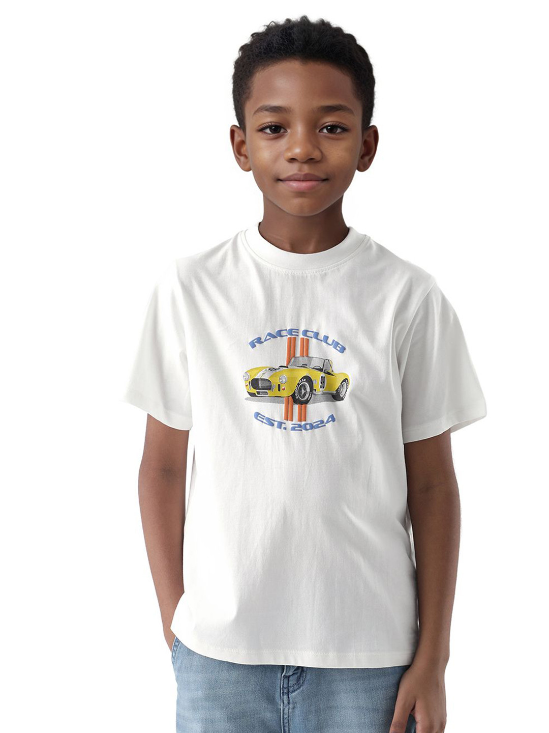 RARE ONES Boys Speed Off Graphic Printed Cotton T-shirt