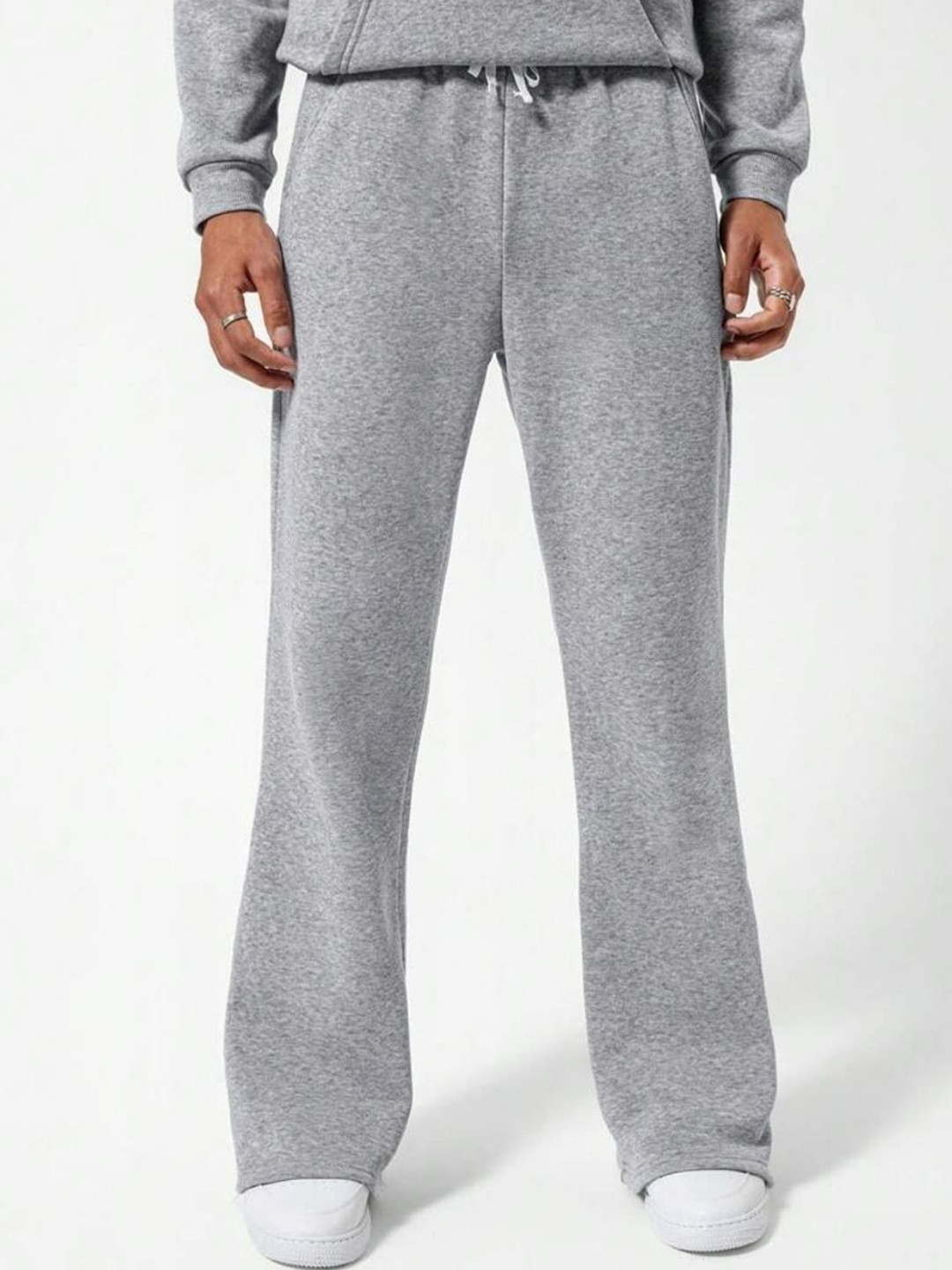 FLYNOFF Men Relaxed Loose Fit Trousers
