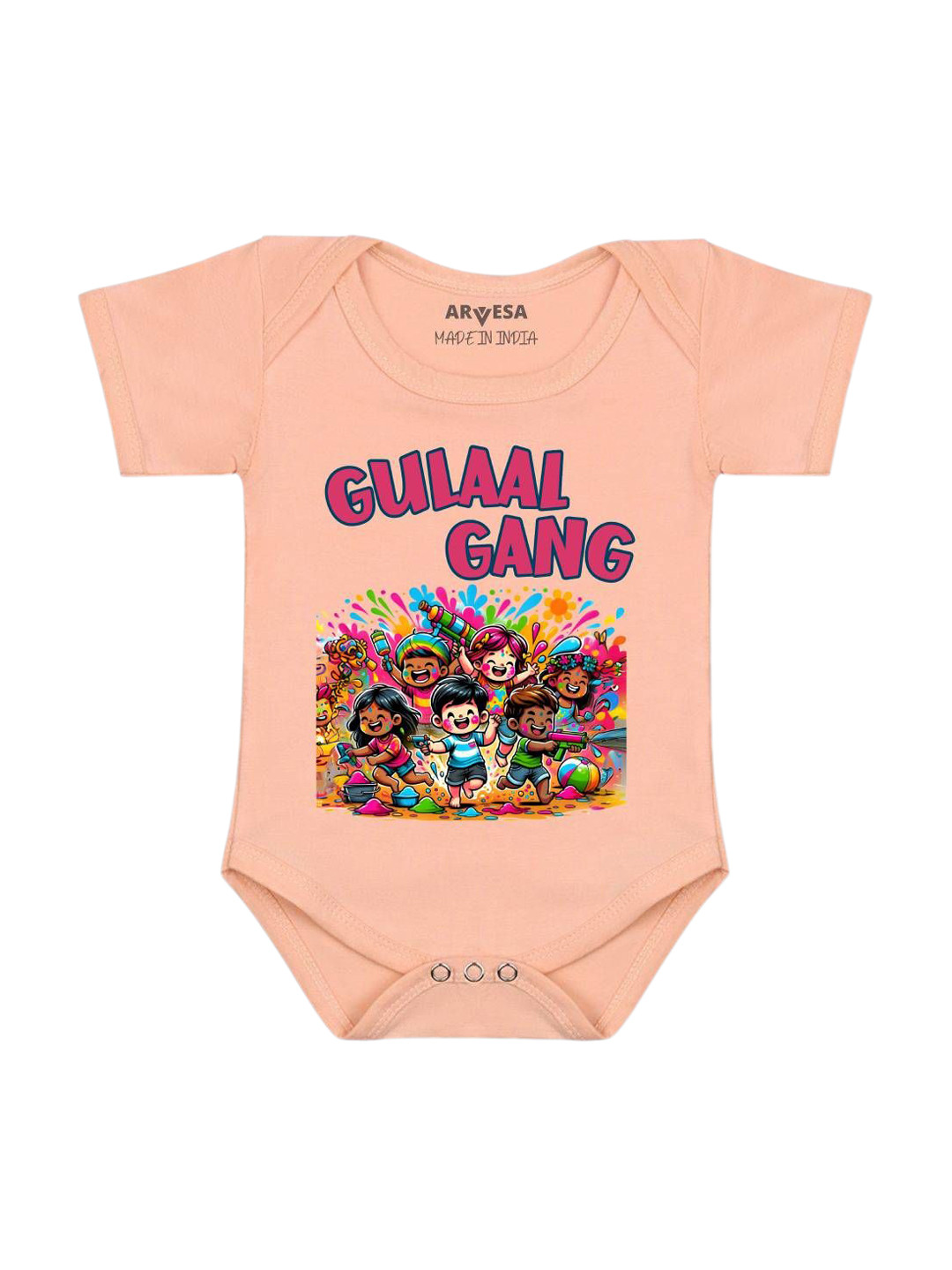 Arvesa Gulaal Gang Printed Romper
