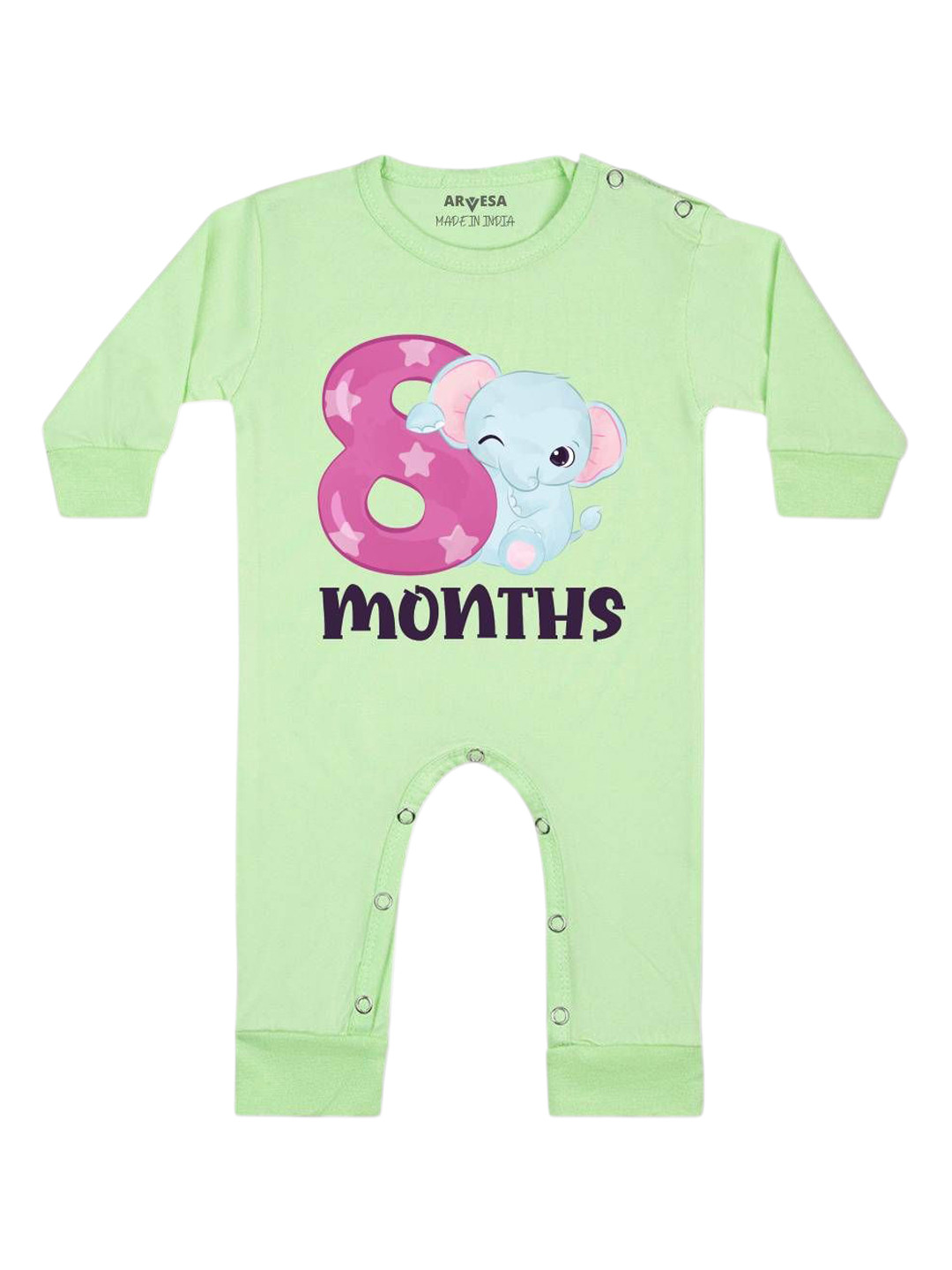 Arvesa Infants Printed Round NeckRompers