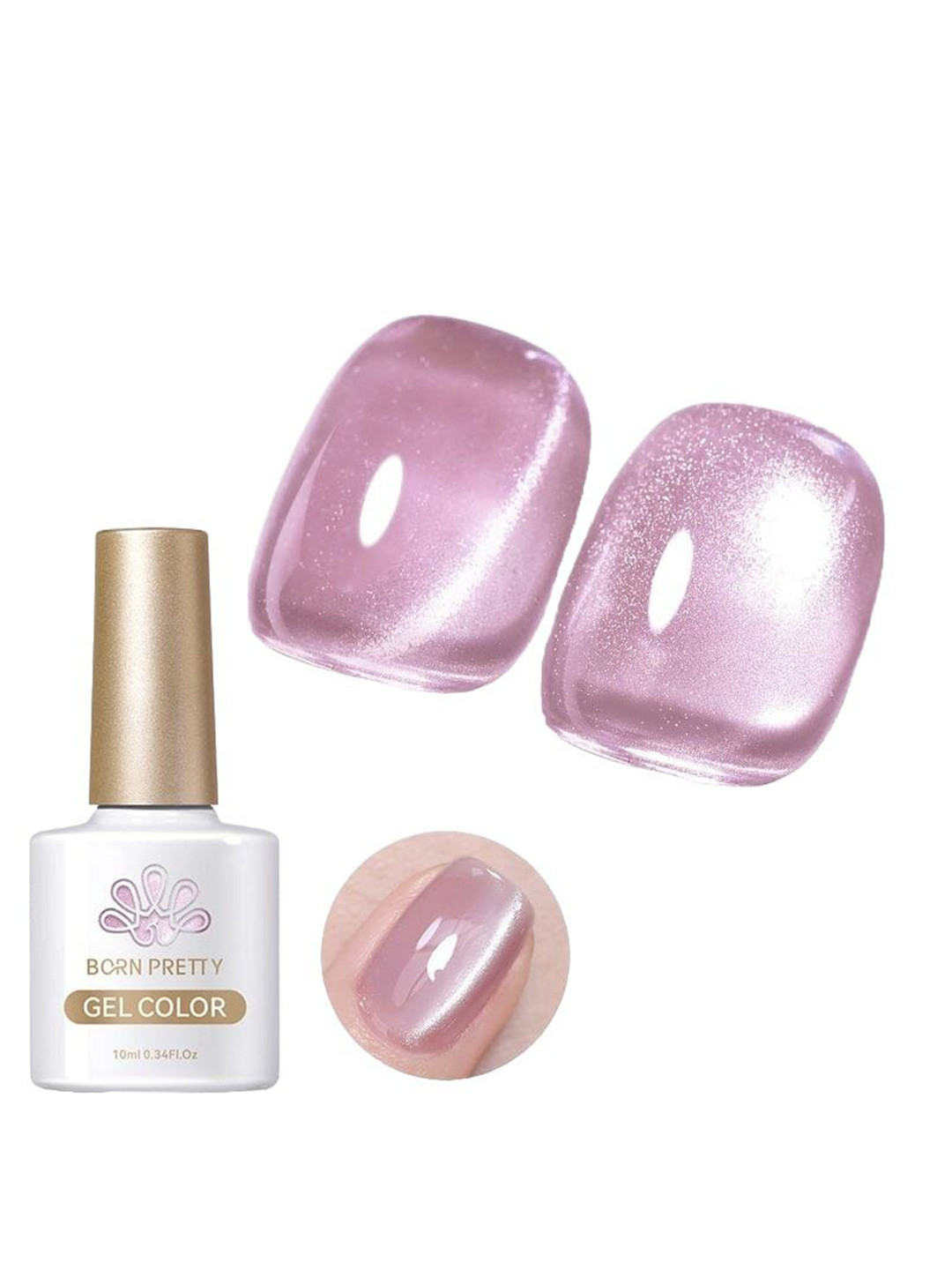 BORN PRETTY Water Light Cat Eye Magnetic UV Gel Nail Polish - 10ml - WL04