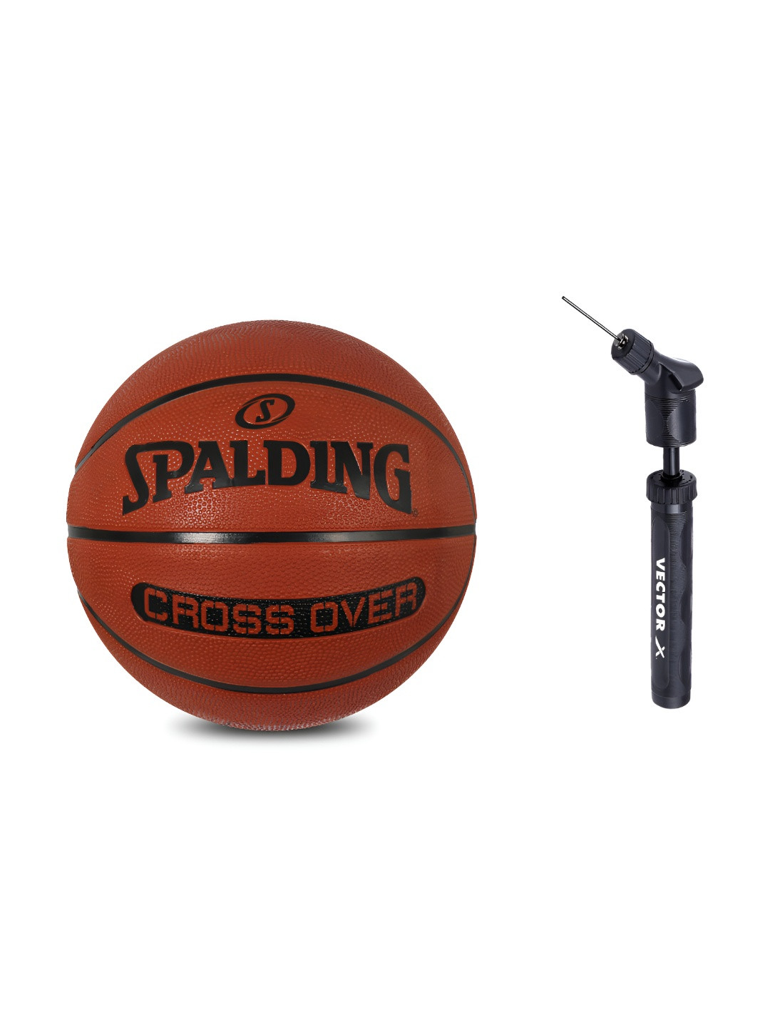 Spalding Cross Over Basketball With Air Pump