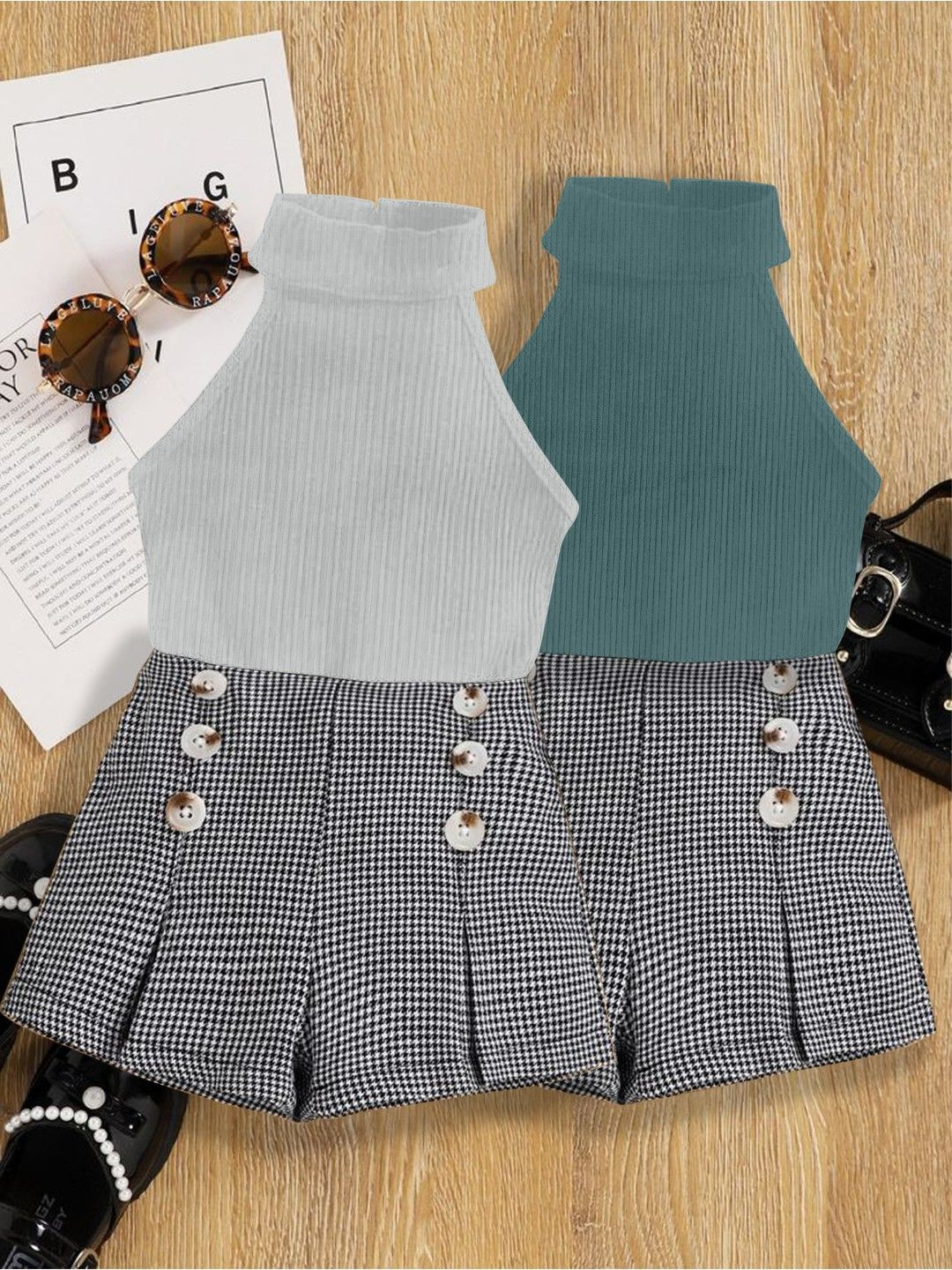 DEL LUNA Pack Of 2 Girls Clothing Set