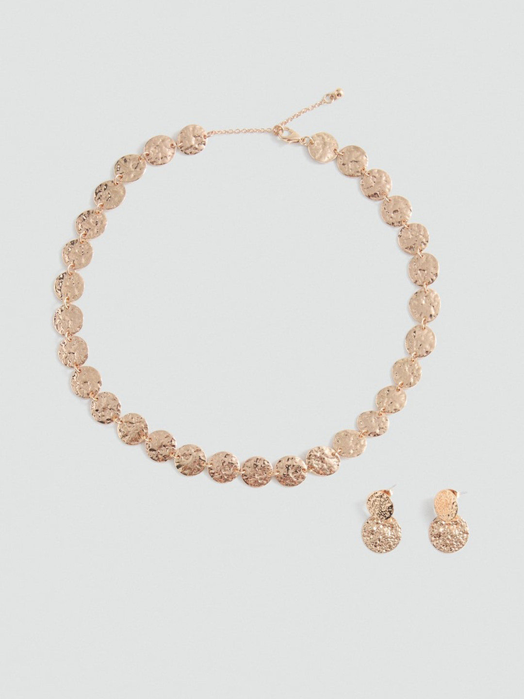 MANGO Minimal Coin-Shaped Jewellery Set