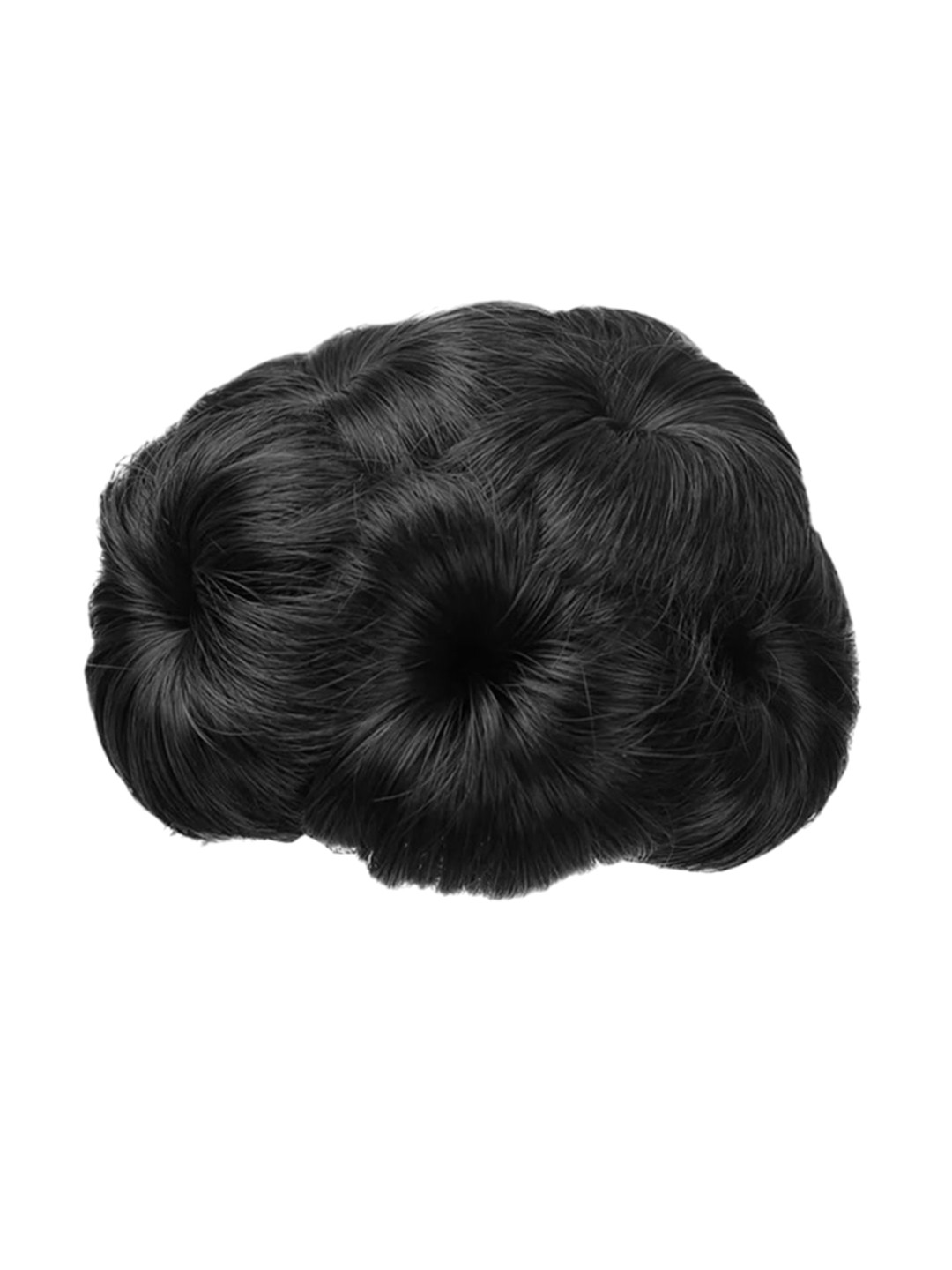 VIEWS Clip In Wavy Bun Hair Extension - Black - 7 Inch