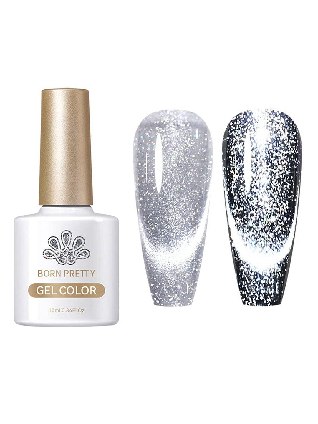 BORN PRETTY Reflective Cat Eye Magnetic Gel Nail Polish- 10 ml- RCM01