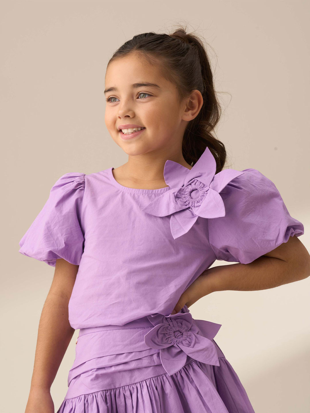 Angel & Rocket Girls Roxie Corsage Woven Top