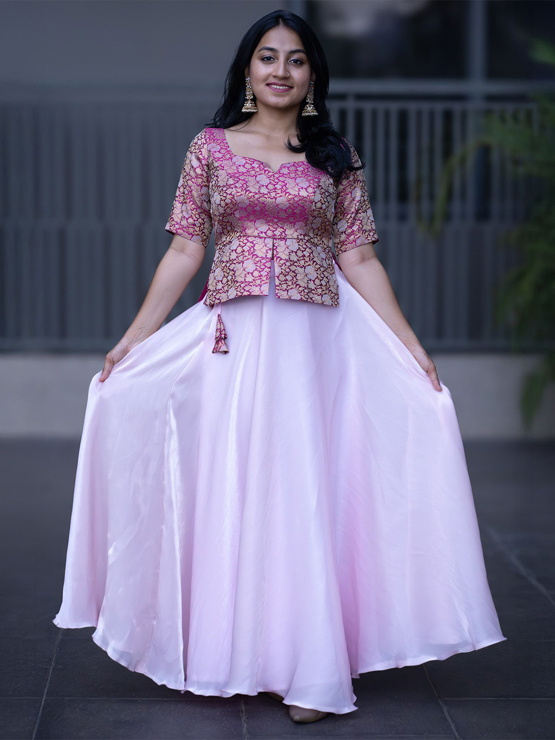 I LOVE SAREES Woven Design Ready to Wear Lehenga & Choli