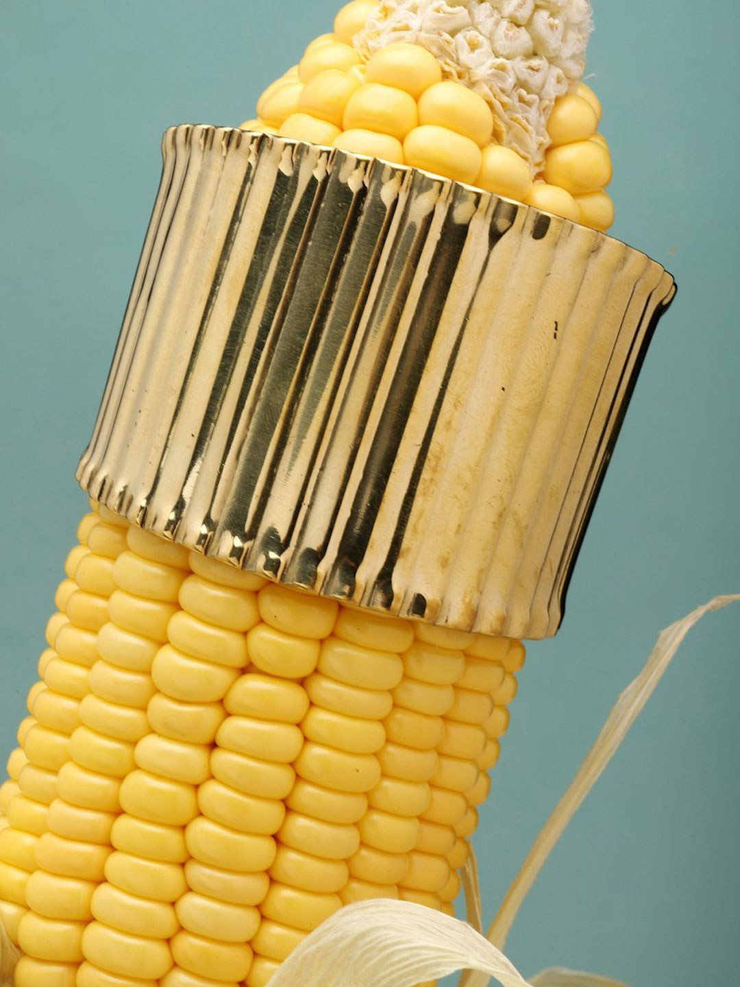 Moedbuille   Gold-Plated Antique Layered Design Cuff Bracelet