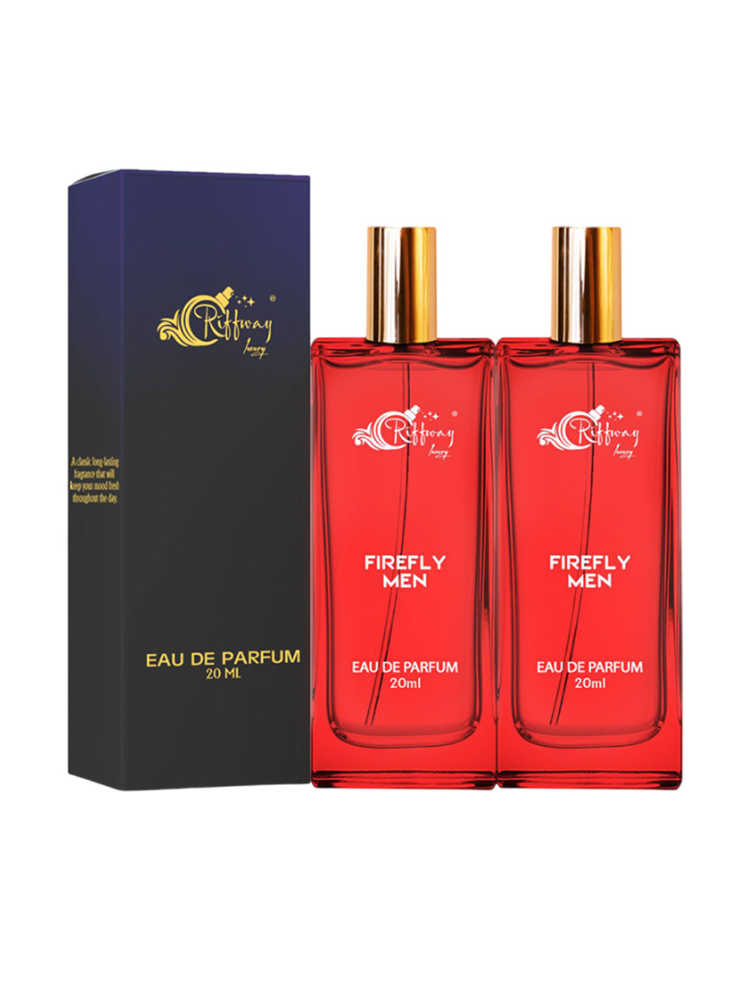 riffway Men Set Of 2 Firefly Long Lasting Eau De Parfum- 20 ml Each