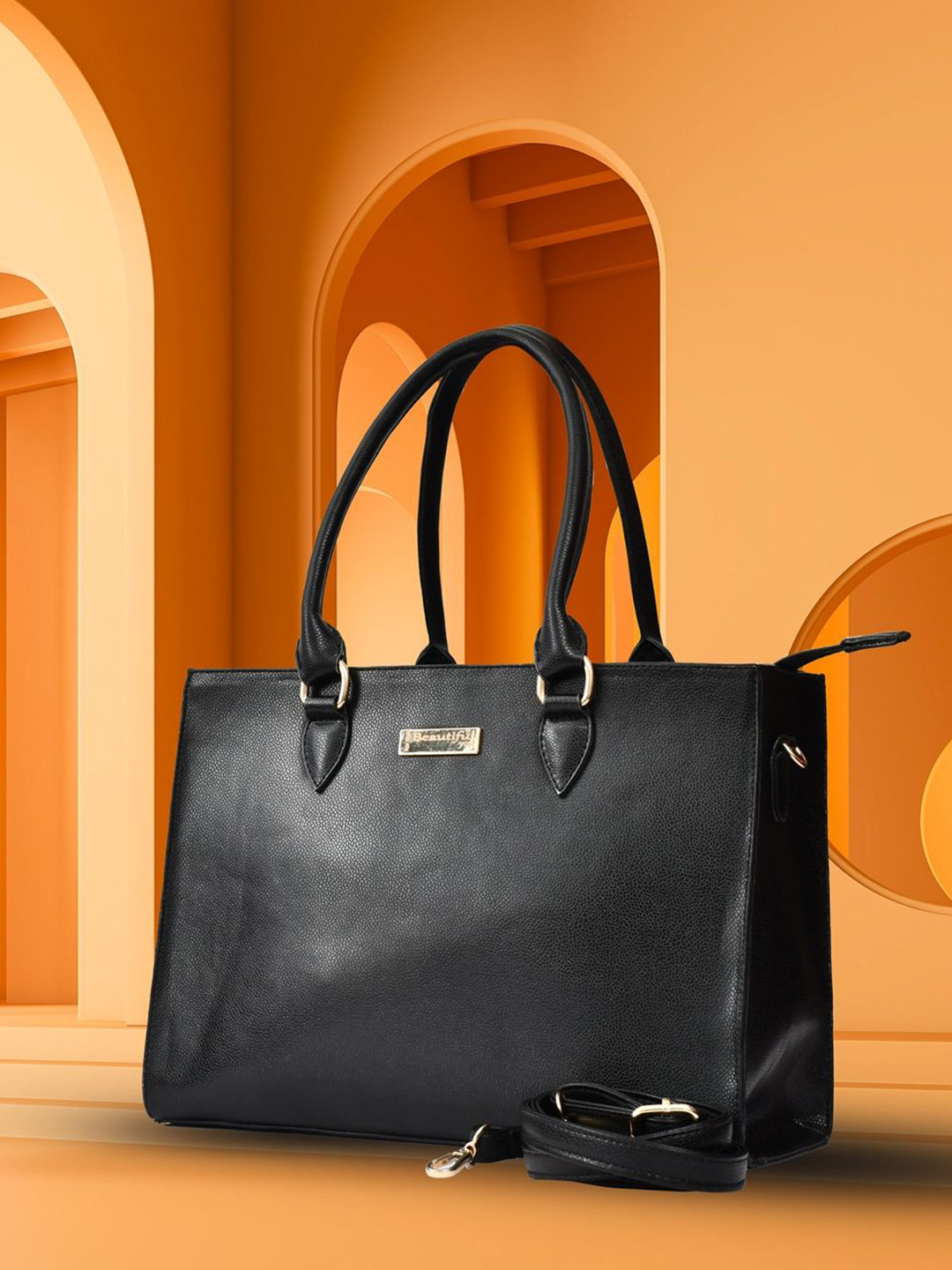 FOR THE BEAUTIFUL YOU Women Textured Structured Shoulder Bag