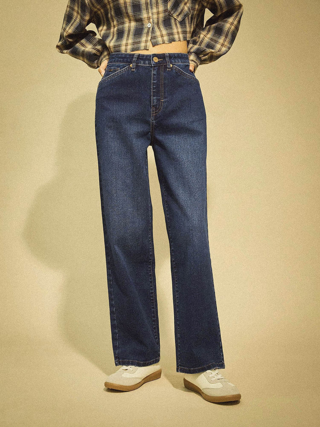 Flying Machine K-Street X Straight Fit Pocket Detailed Jeans