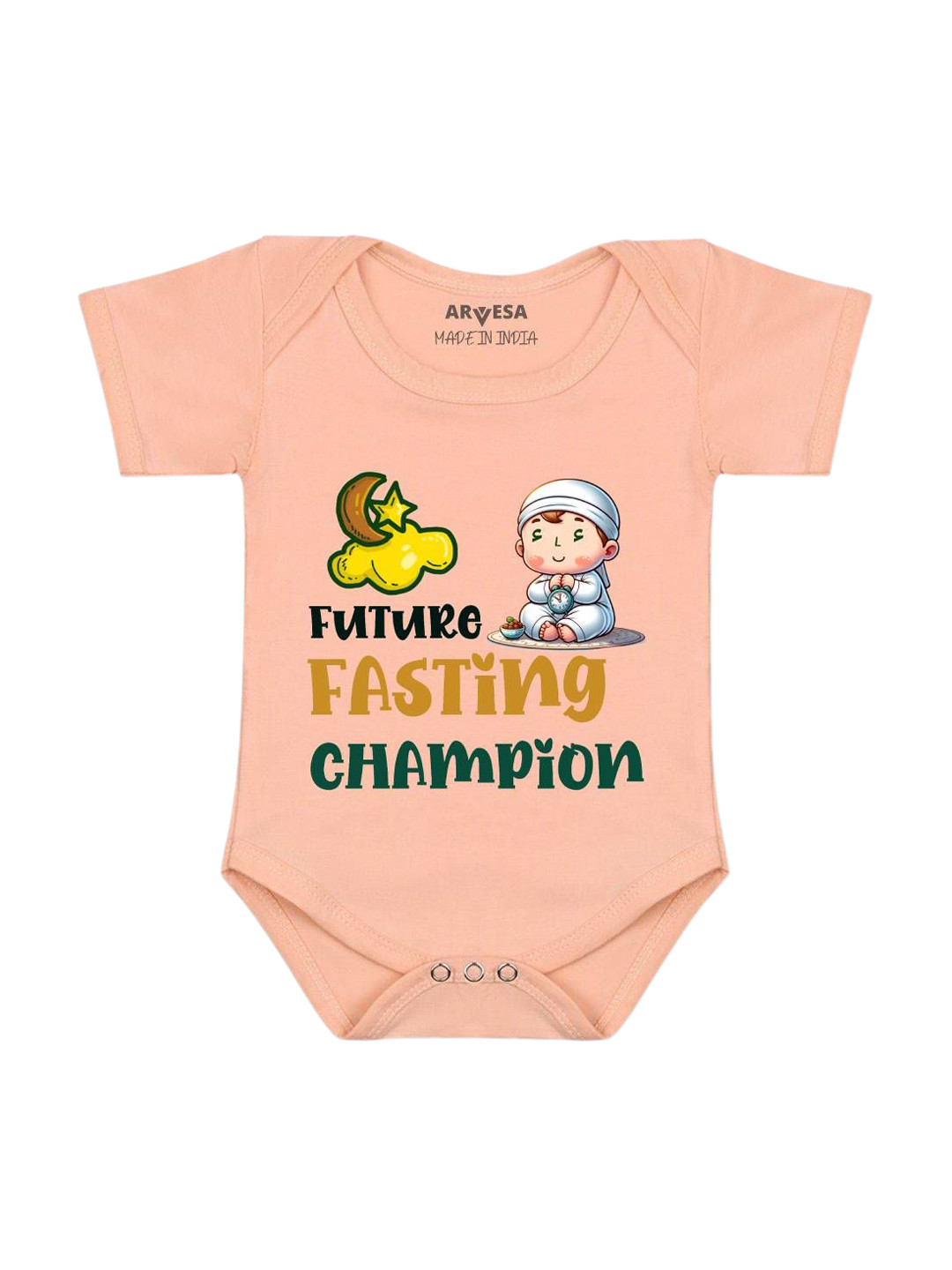 Arvesa Fasting Champion Printed Bodysuit