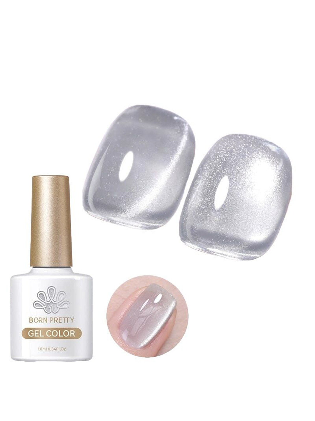 BORN PRETTY Water Light Cat Eye Magnetic UV Gel Nail Polish 10ml - WL02