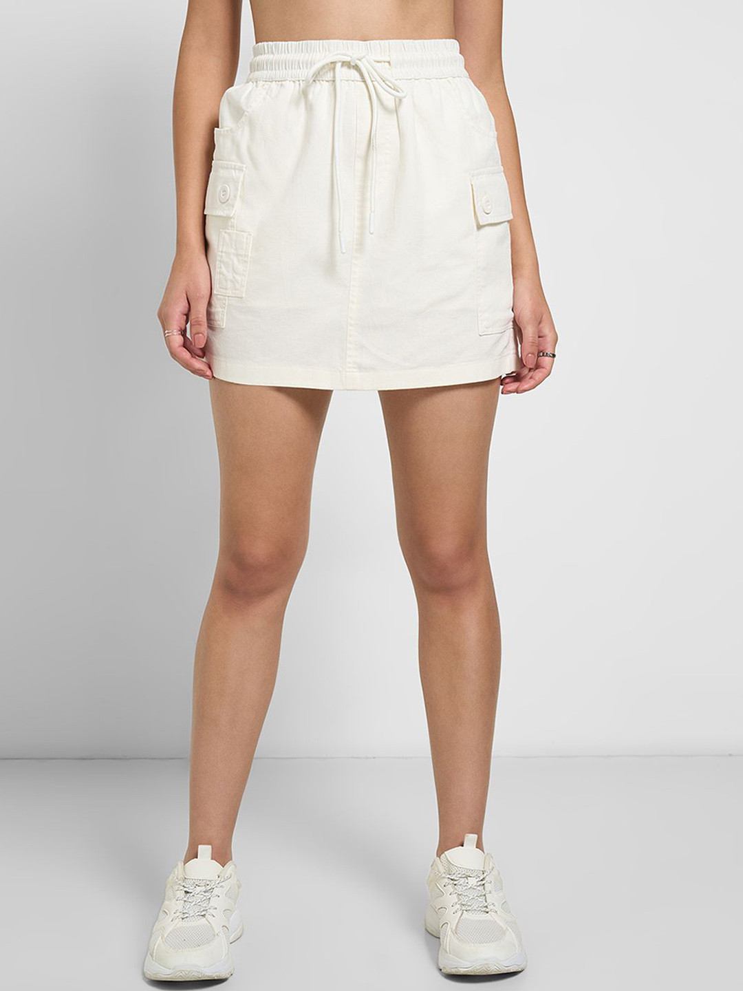 People Straight Mini Skirt