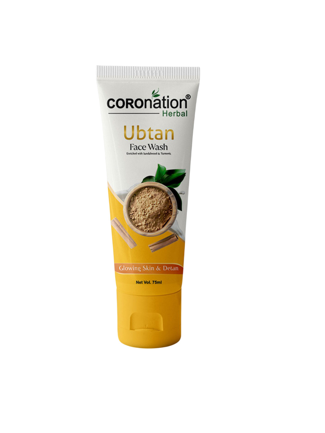 COROnation Herbal Ubtan Face Wash For Detan & Glowing Skin For Tan Removal - 75 ml