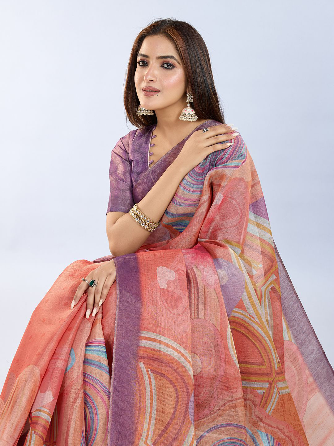 GULKEE FAB Tissue Saree