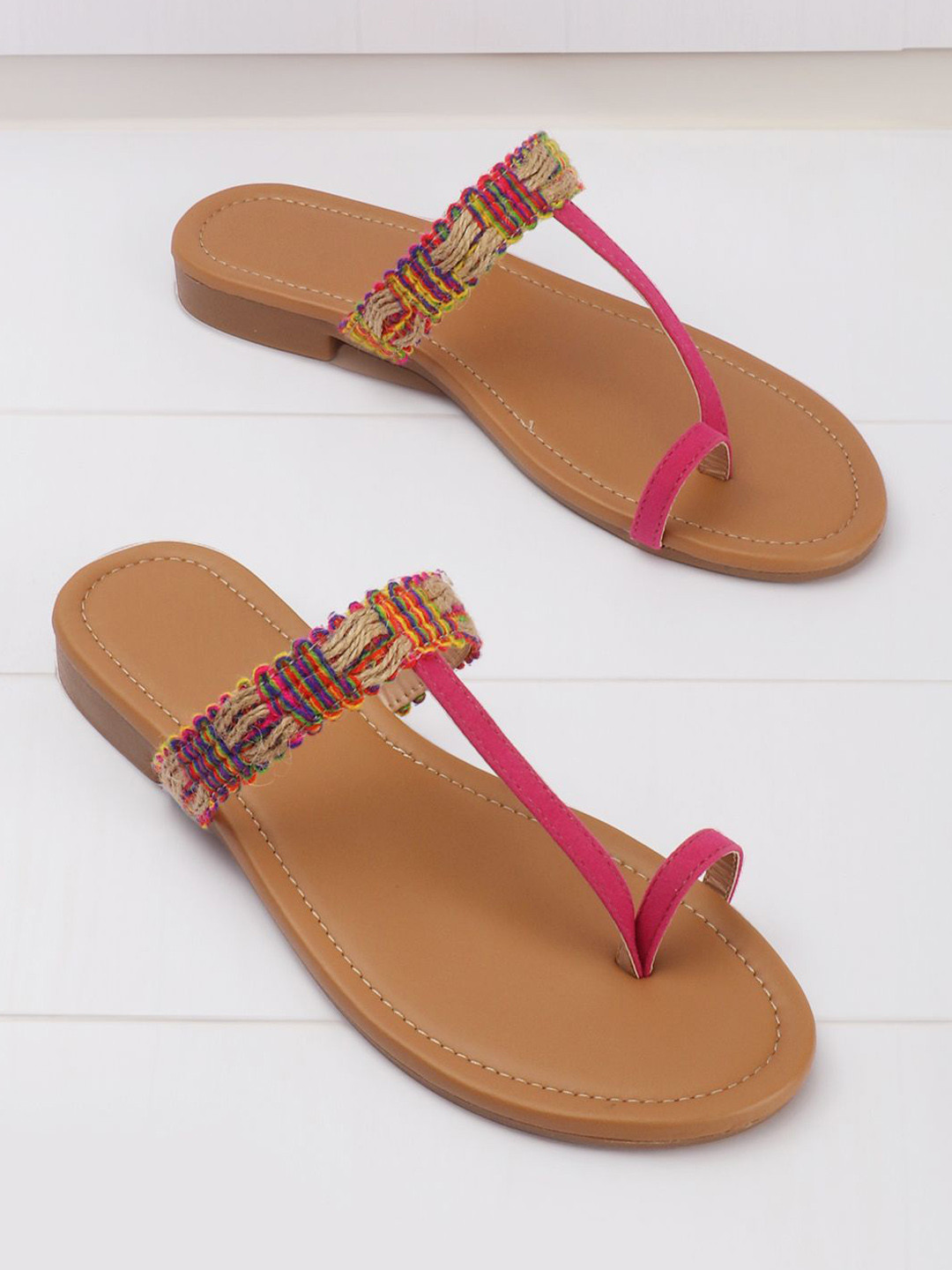 AVIVASTYLE Women Casual Synthetic Open Toe Flats