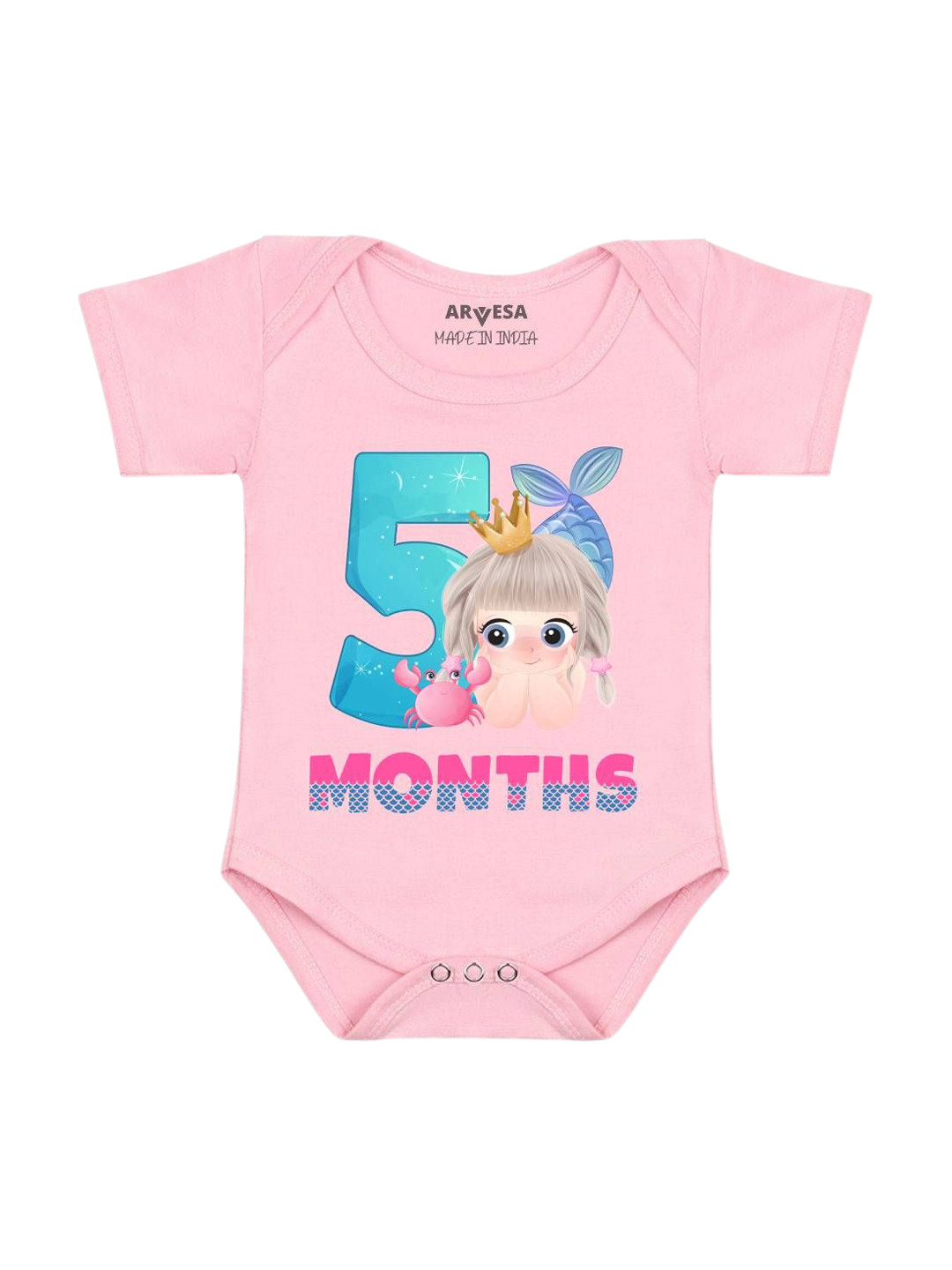 Arvesa 5 Month Baby Printed Bodysuit