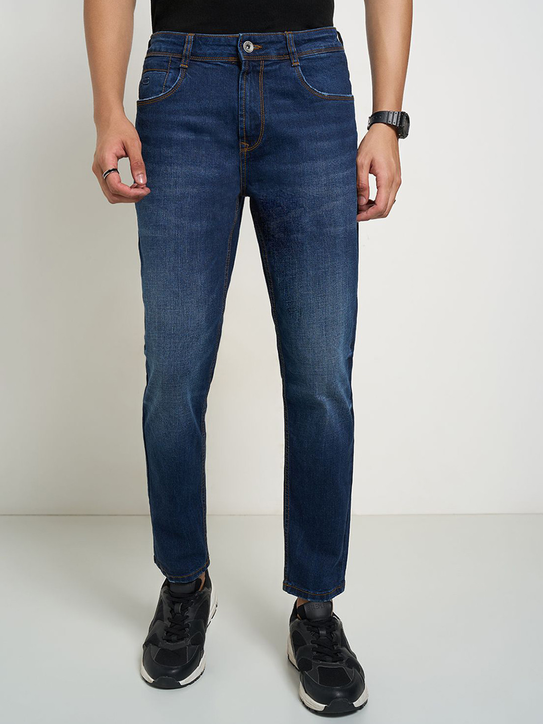 SF JEANS by Pantaloons Men Slim Fit Mid-Rise Light Fade Jeans