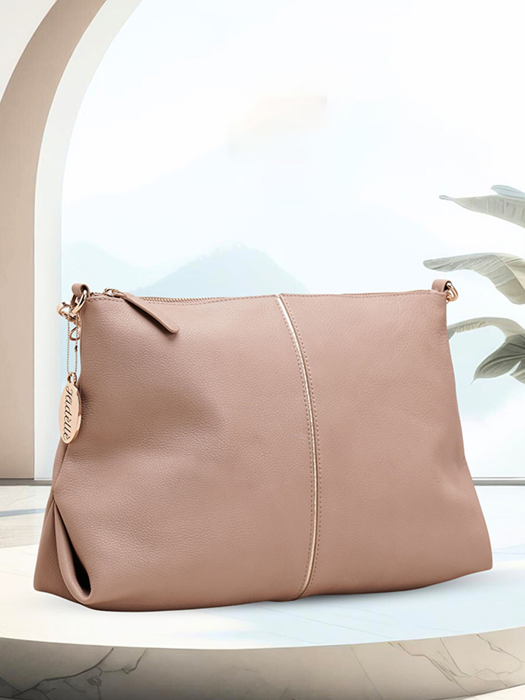 Hidelle Leather Structured Satchel