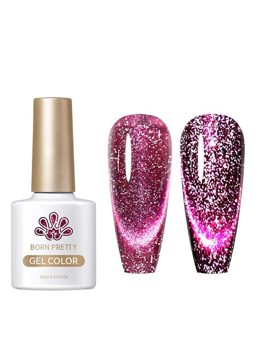 BORN PRETTY Reflective Cat Eye Magnetic UV Gel Nail Polish - 10 ml - RCM03