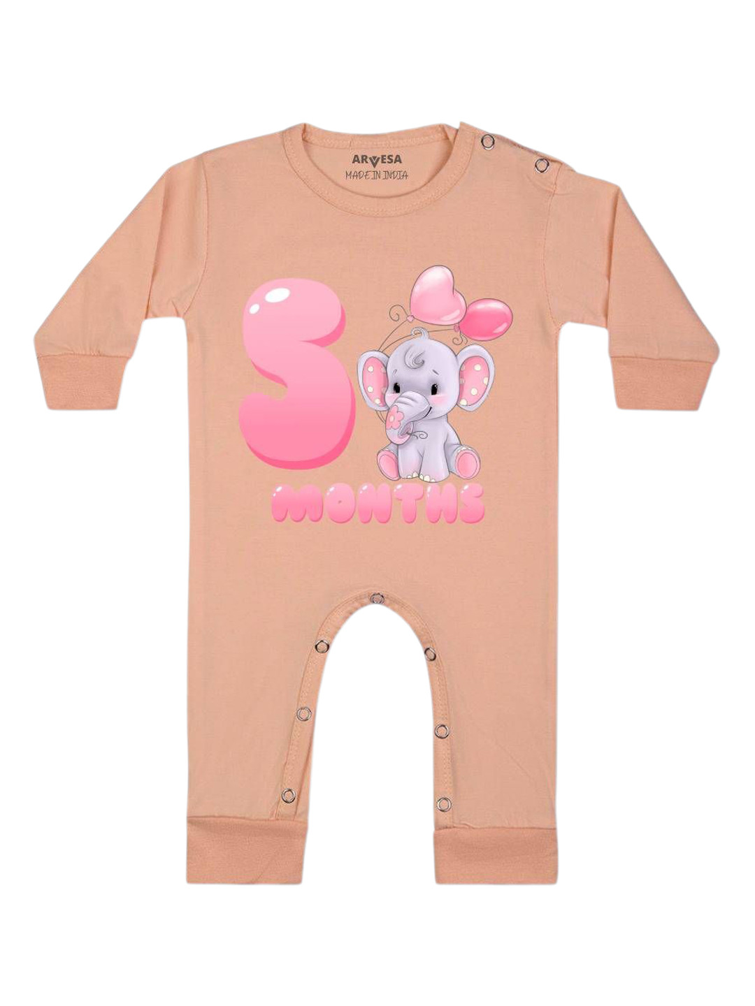 Arvesa Infants 5 Months Printed Bodysuits