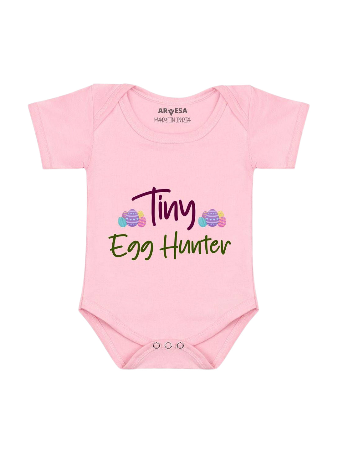 Arvesa Tiny Egg Hunter Printed Romper