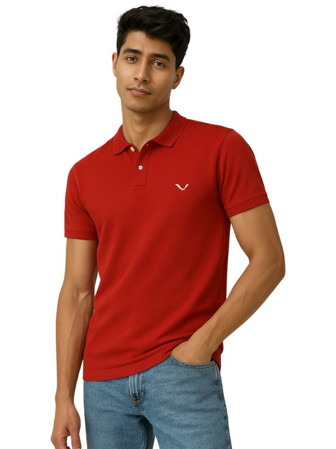 TREERANGA Short Sleeves Polo Collar T-shirt