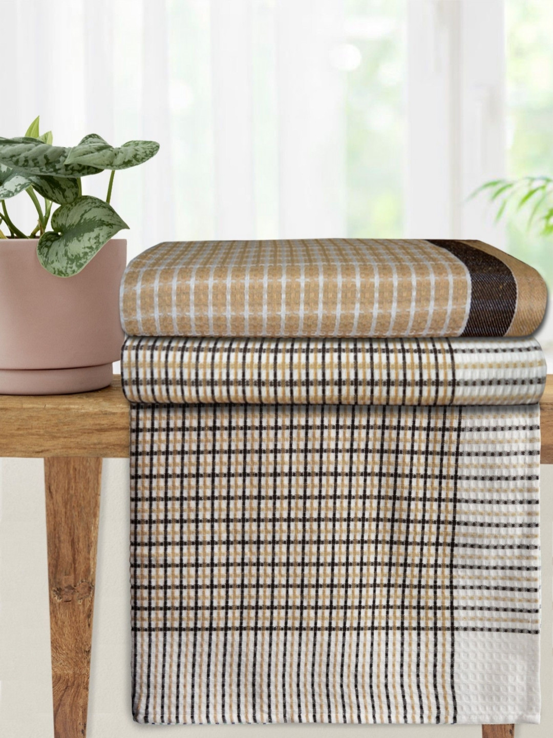 Athom Living Premium Cotton Bath Towel 75 x 150 Multi Colour Pack of 3