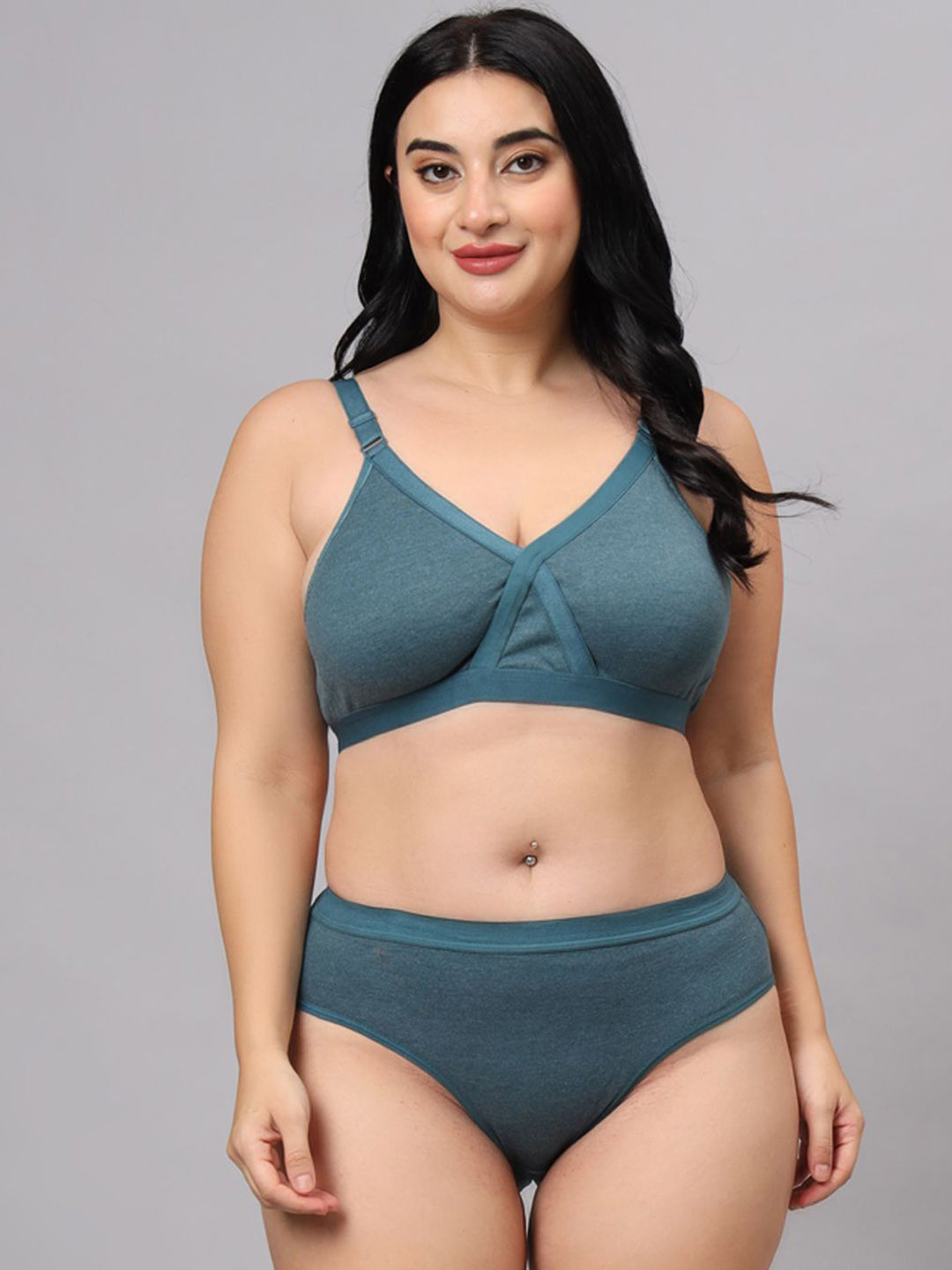 Designer Bugs Non Padded Lingerie Sets LS-ZAN-GRN-30B