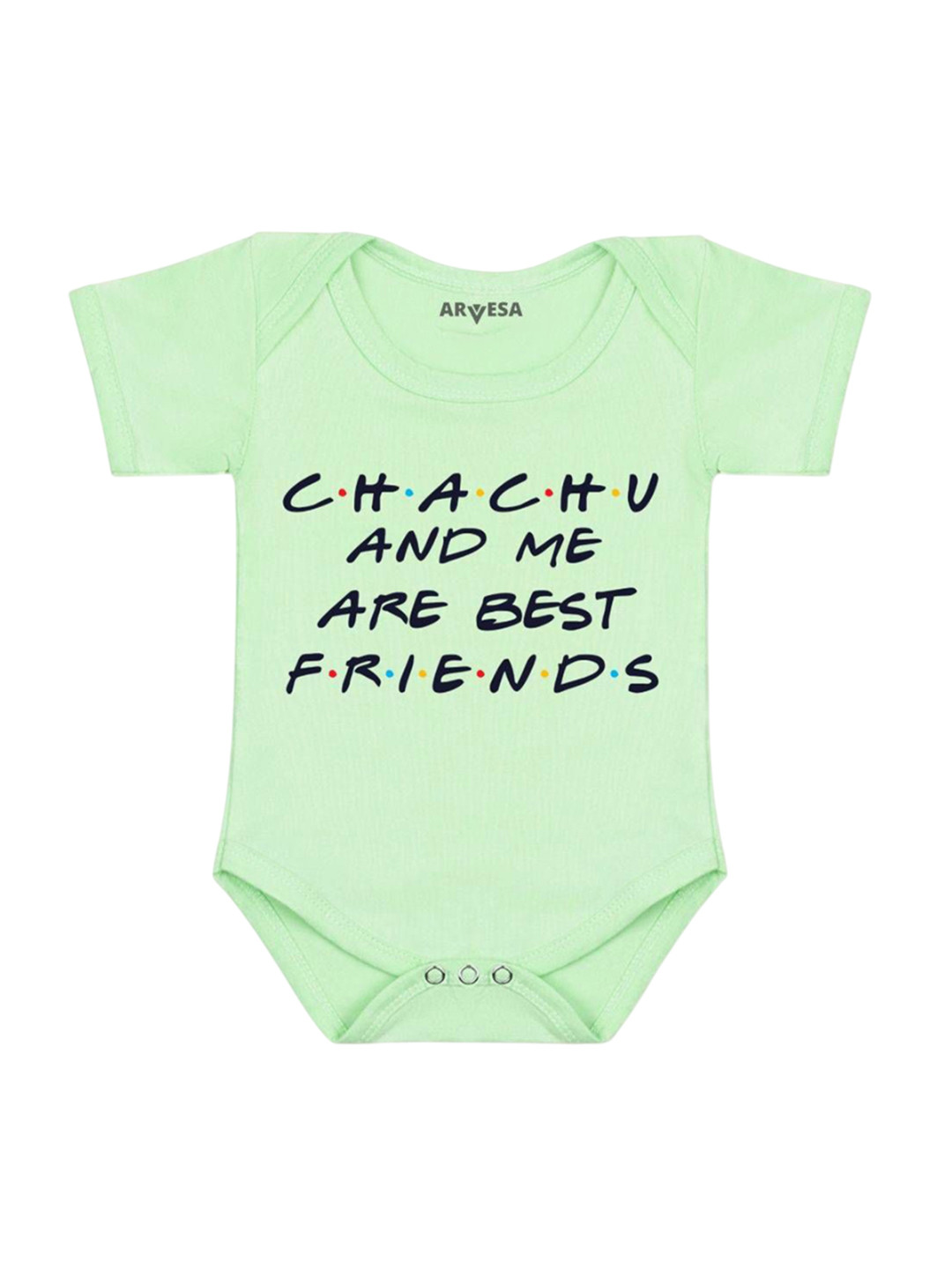 Arvesa Chachu & Me Are Best Friend Printed Romper