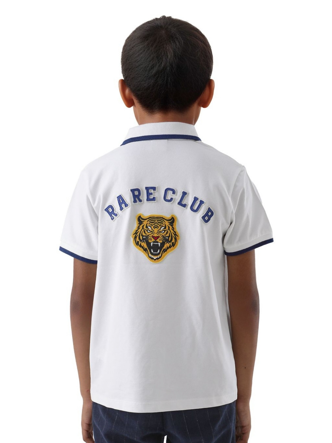 RARE ONES Boys Juno Graphic Printed Polo Collar Cotton T-shirt