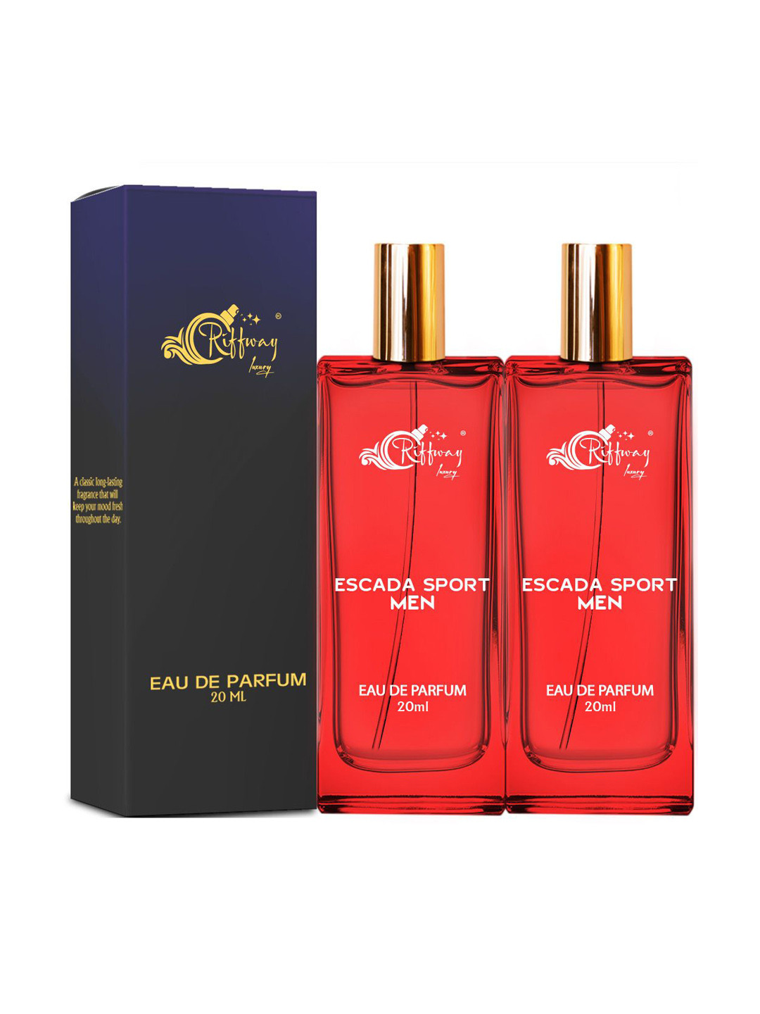 riffway Men Set Of 2 Escada Sport Long Lasting Eau De Parfum- 20 ml Each